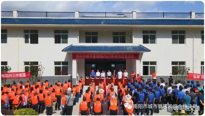 南陽市城市管理局|防汛演練筑防線，未雨綢繆礪精兵